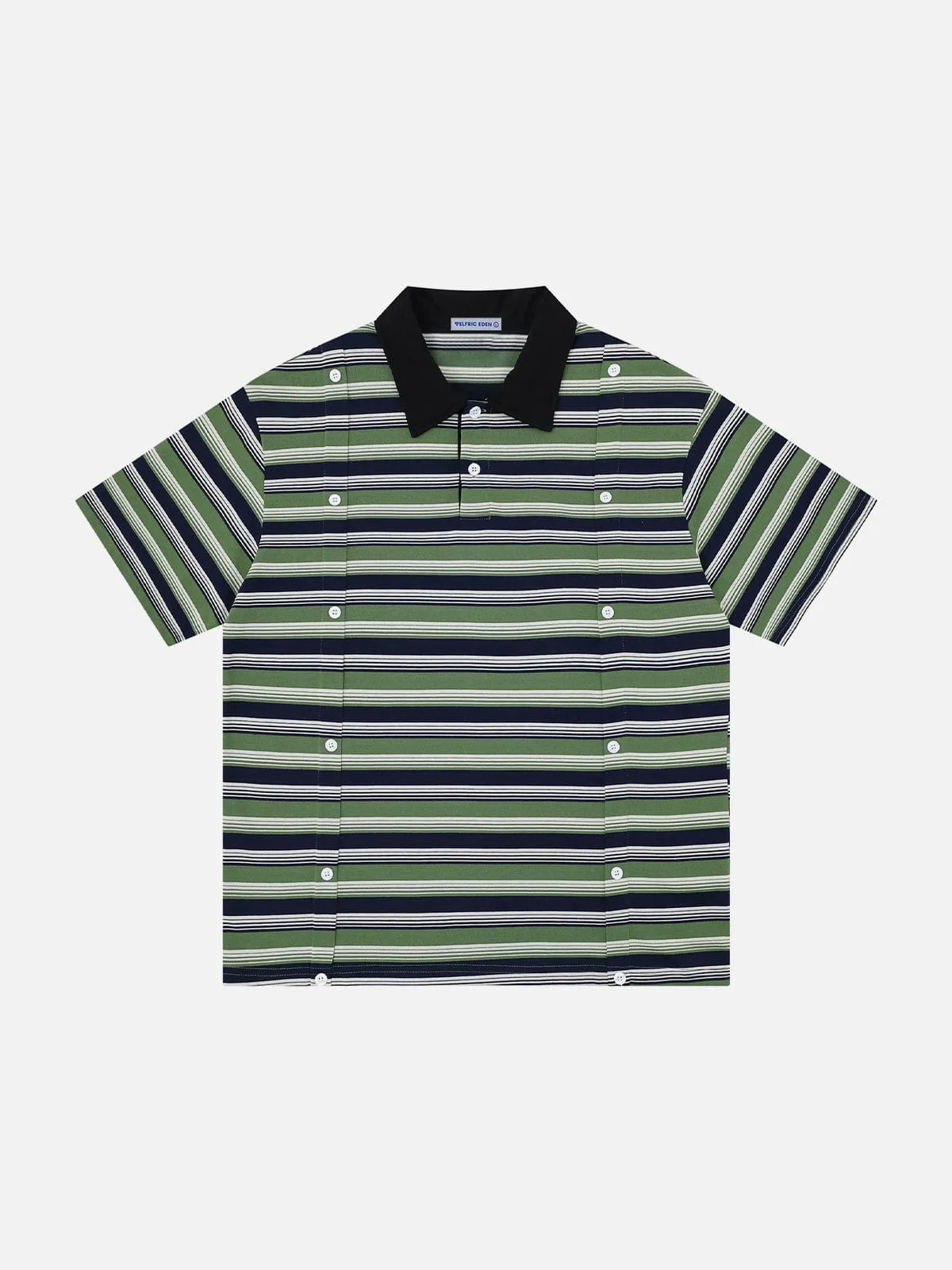 Aelfric Eden Stripe Panel Polo Tee sold by Aelfric Eden product image thumbnail 3