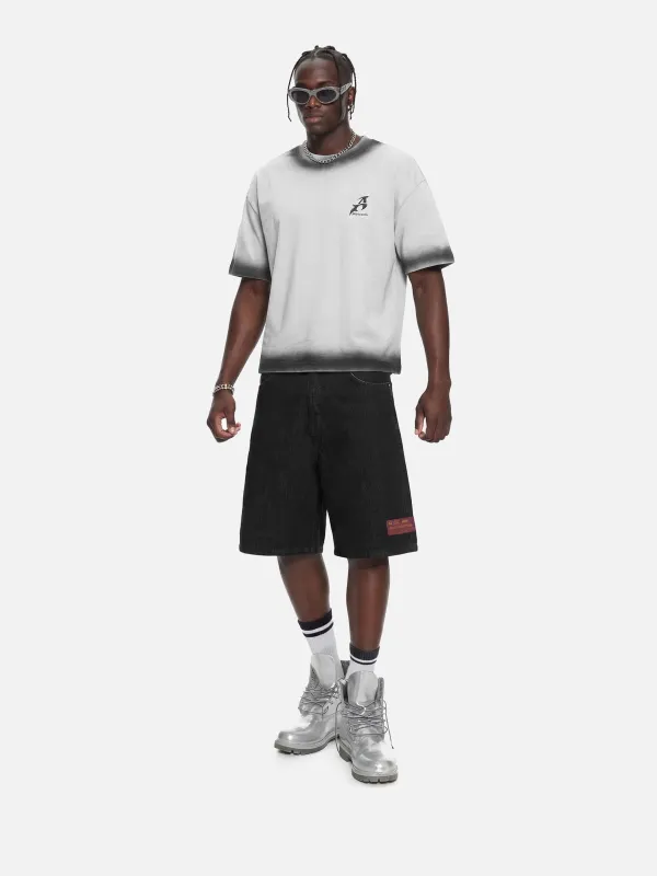 Aelfric Eden Boxy Spray Fade Star Tee made by Aelfric Eden