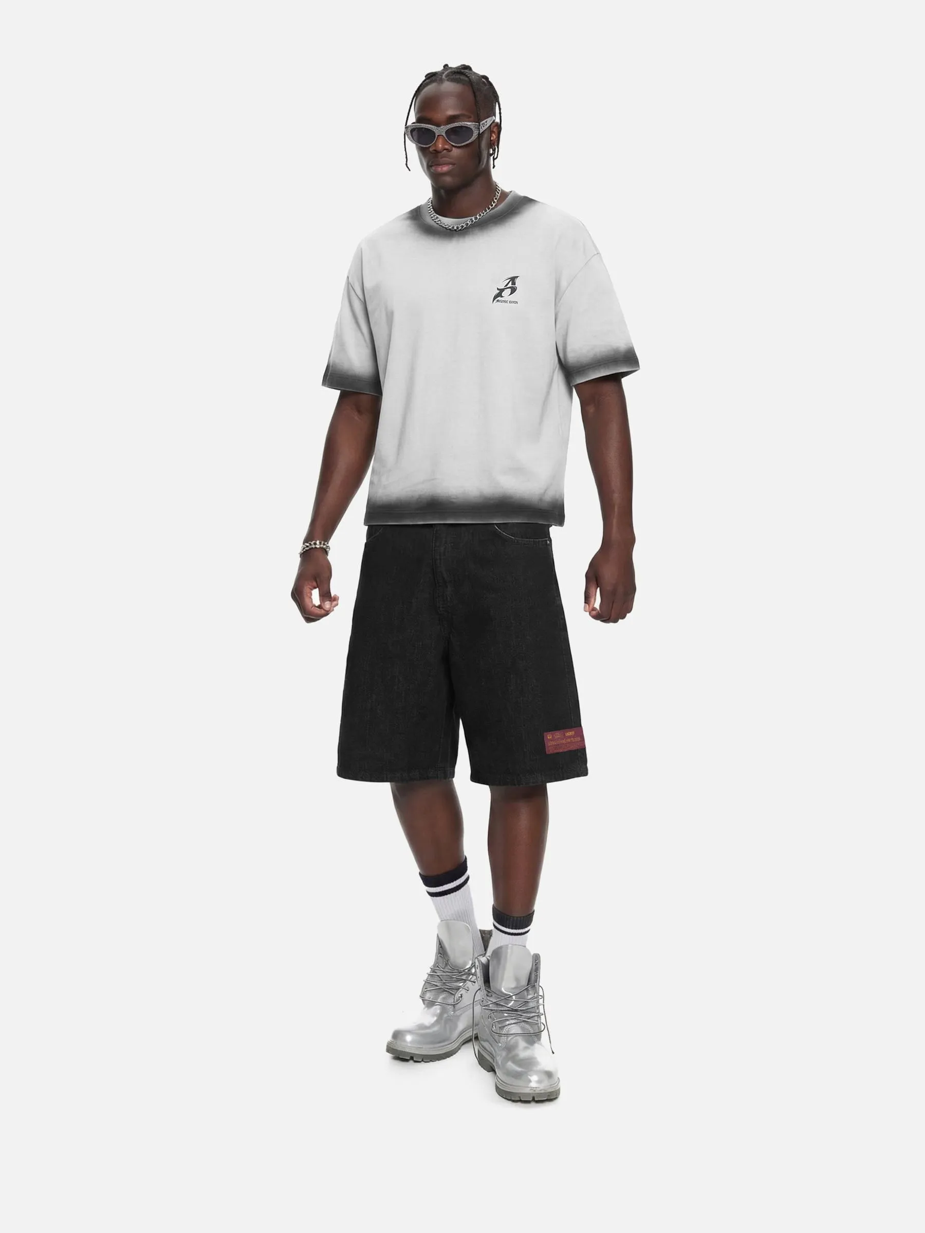 Aelfric Eden Boxy Spray Fade Star Tee sold by Aelfric Eden