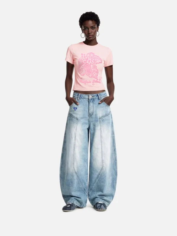 [Pre-Order] Aelfric Eden Floral Graphic Baby Tee made by Aelfric Eden