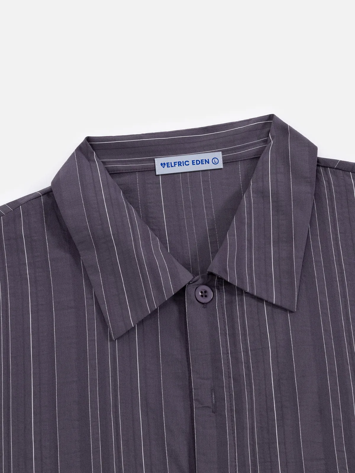 Aelfric Eden Stripe Wrinkle Long Sleeve Shirt sold by Aelfric Eden product image thumbnail 4