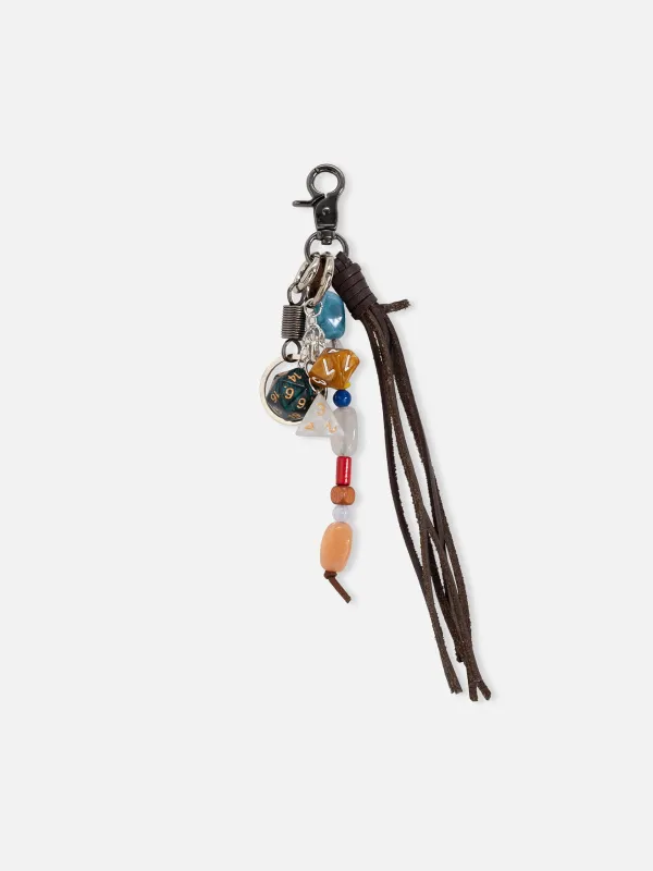 Beaded Dice Tassel Keychain made by Aelfric Eden