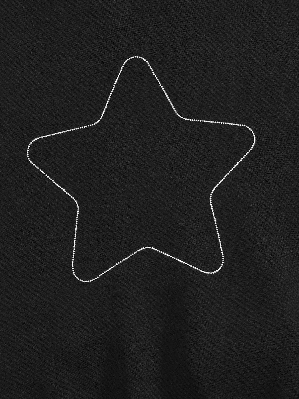 Aelfric Eden Boxy Rhinestone Star Pullover Hoodie sold by Aelfric Eden product image thumbnail 5