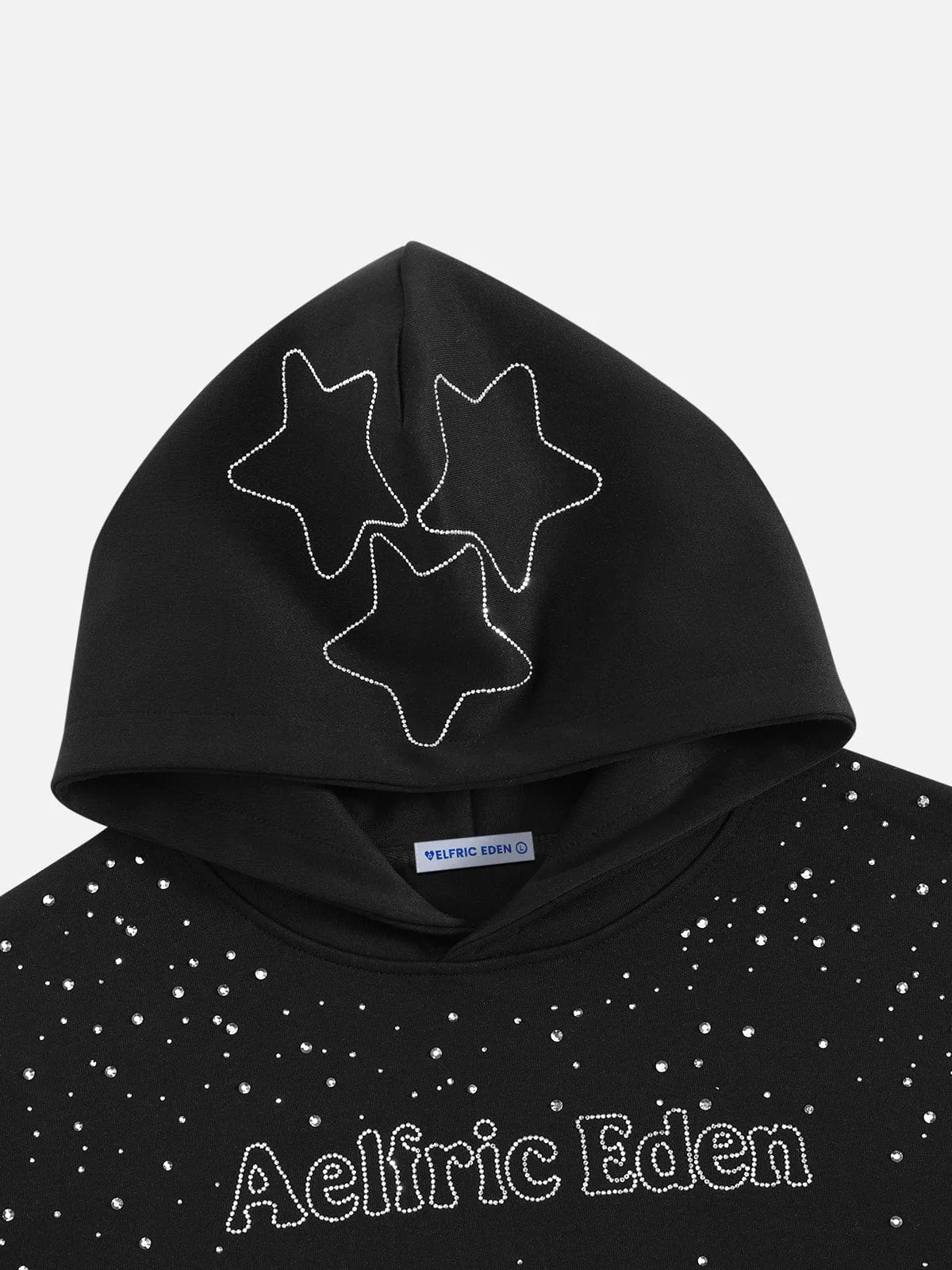 Aelfric Eden Boxy Rhinestone Star Pullover Hoodie sold by Aelfric Eden product image thumbnail 3