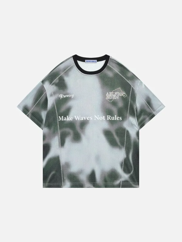 Aelfric Eden Abstract Mesh Tee made by Aelfric Eden