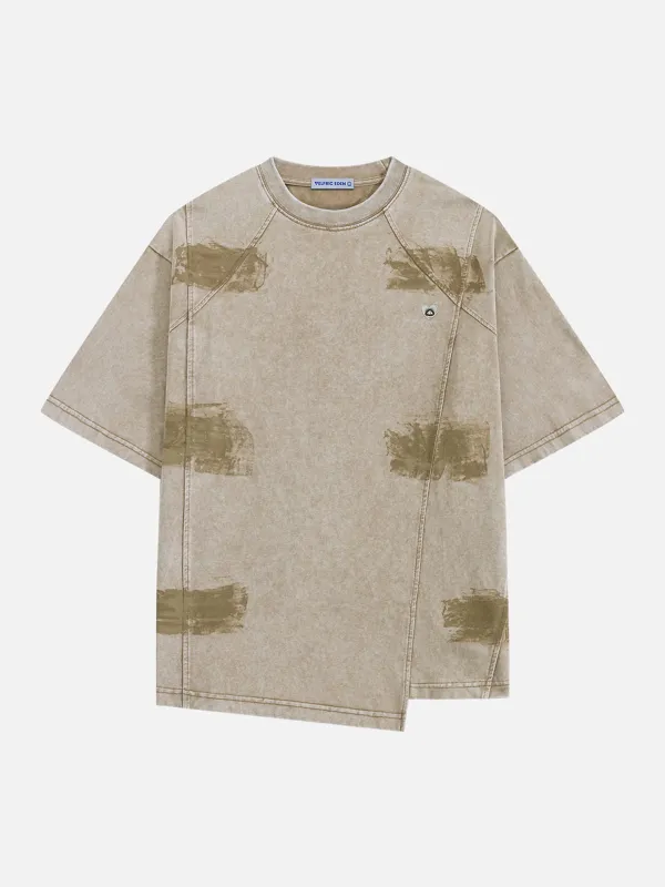 Aelfric Eden Washed Panel Construction Tee made by Aelfric Eden