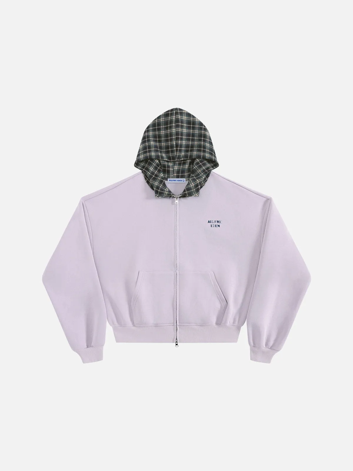 Aelfric Eden Boxy Plaid Hood Zip Up Hoodie sold by Aelfric Eden product image thumbnail 2