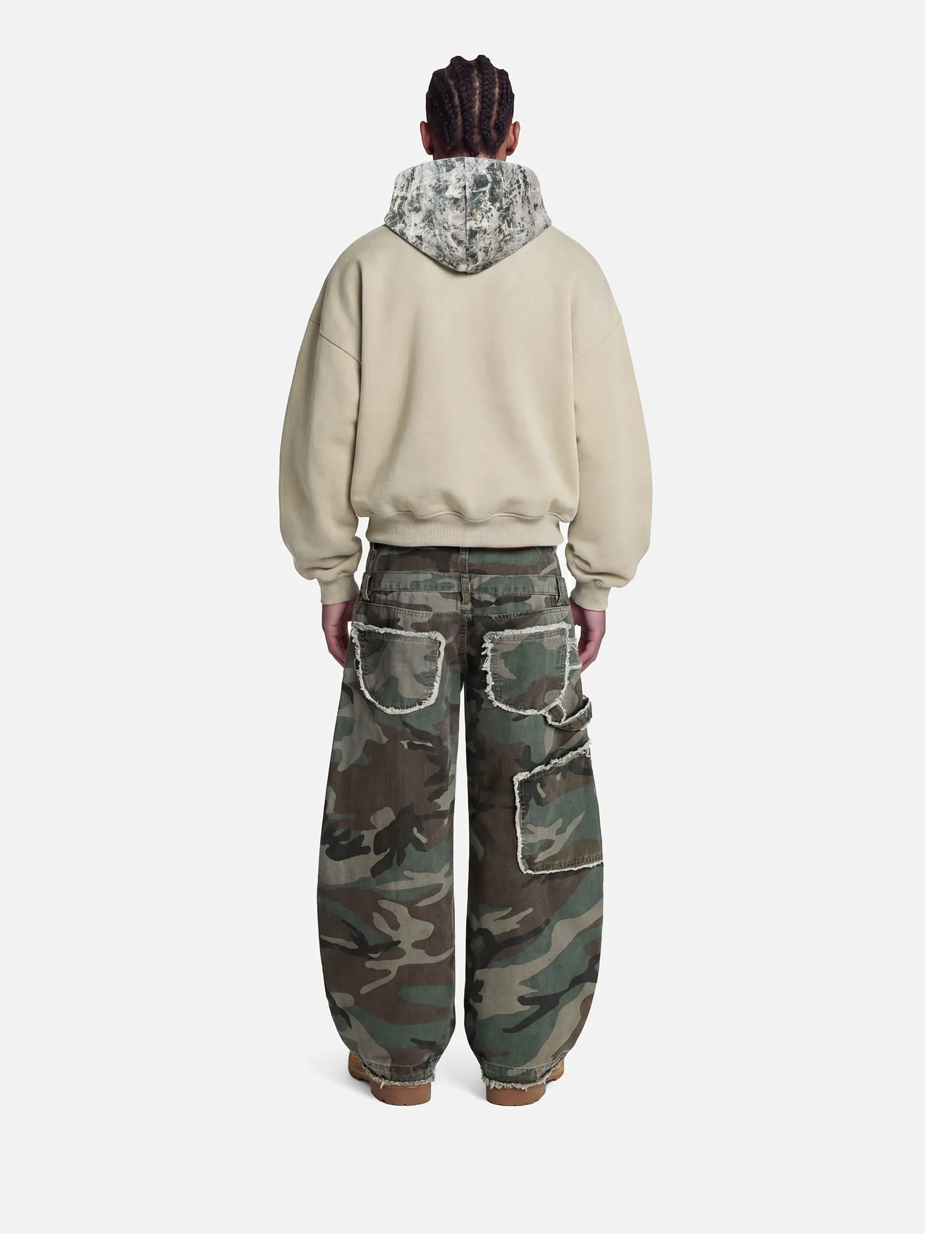 Aelfric Eden Boxy CAMO Hood Zip Up Hoodie sold by Aelfric Eden product image thumbnail 3