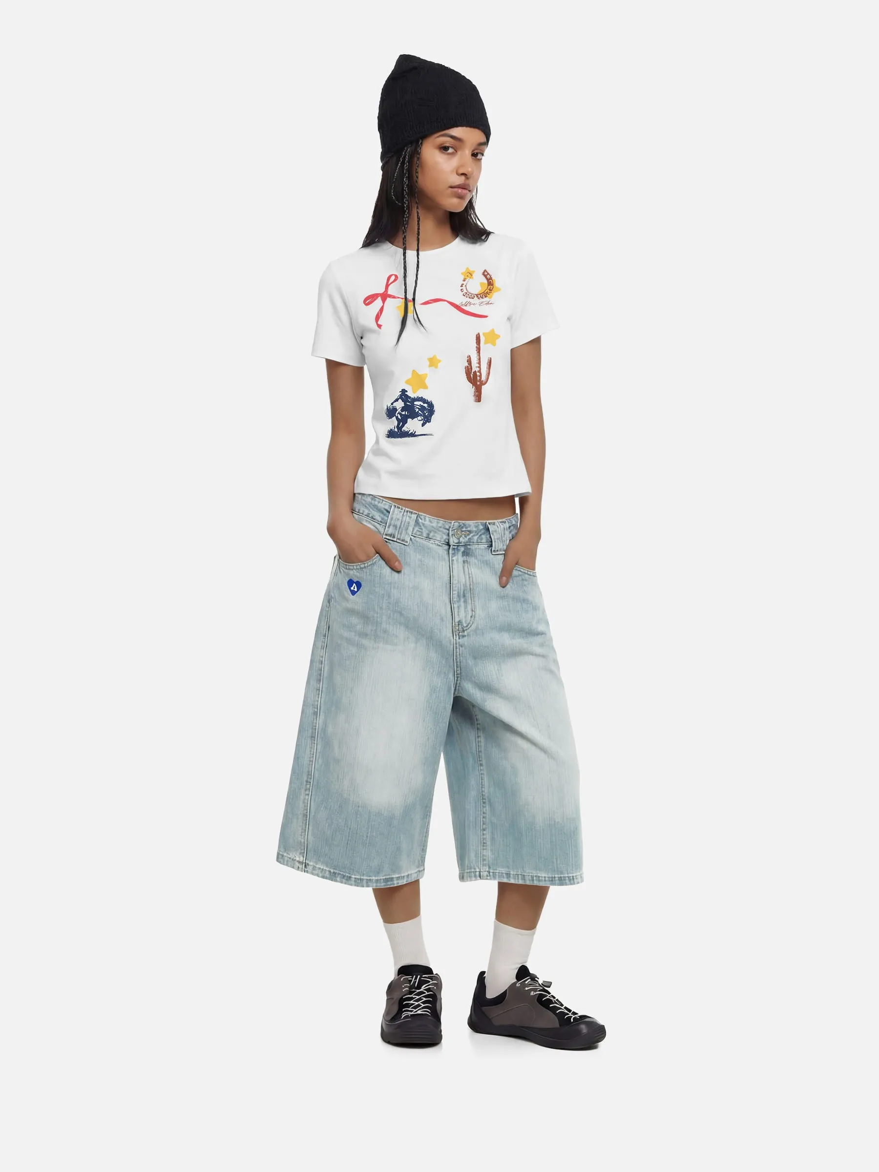 Aelfric Eden Cropped Cowboy Star Tee sold by Aelfric Eden product image thumbnail 3