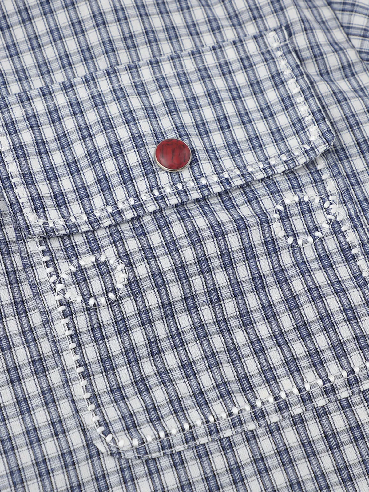 Aelfric Eden Plaid Short Sleeve Shirt sold by Aelfric Eden product image thumbnail 4