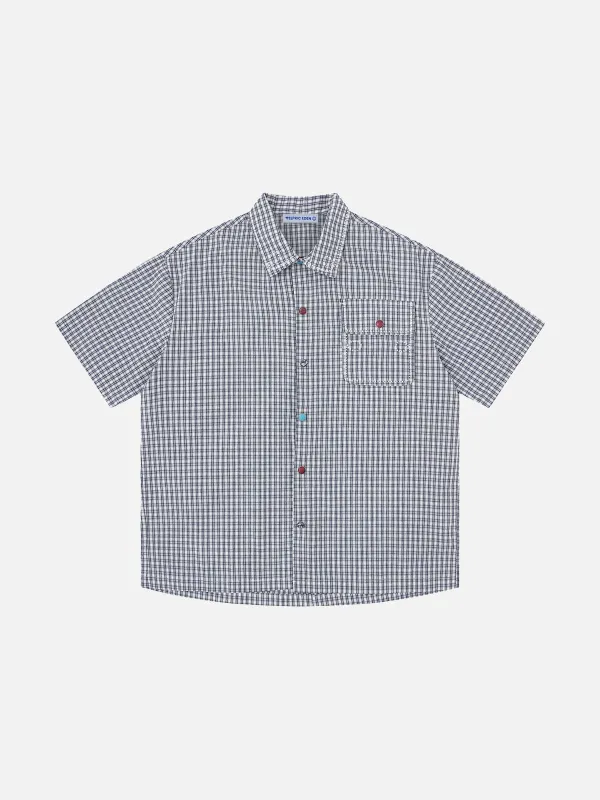 Aelfric Eden Plaid Short Sleeve Shirt made by Aelfric Eden