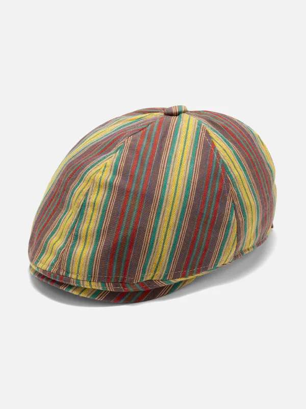 Striped Newsboy Cap made by Aelfric Eden