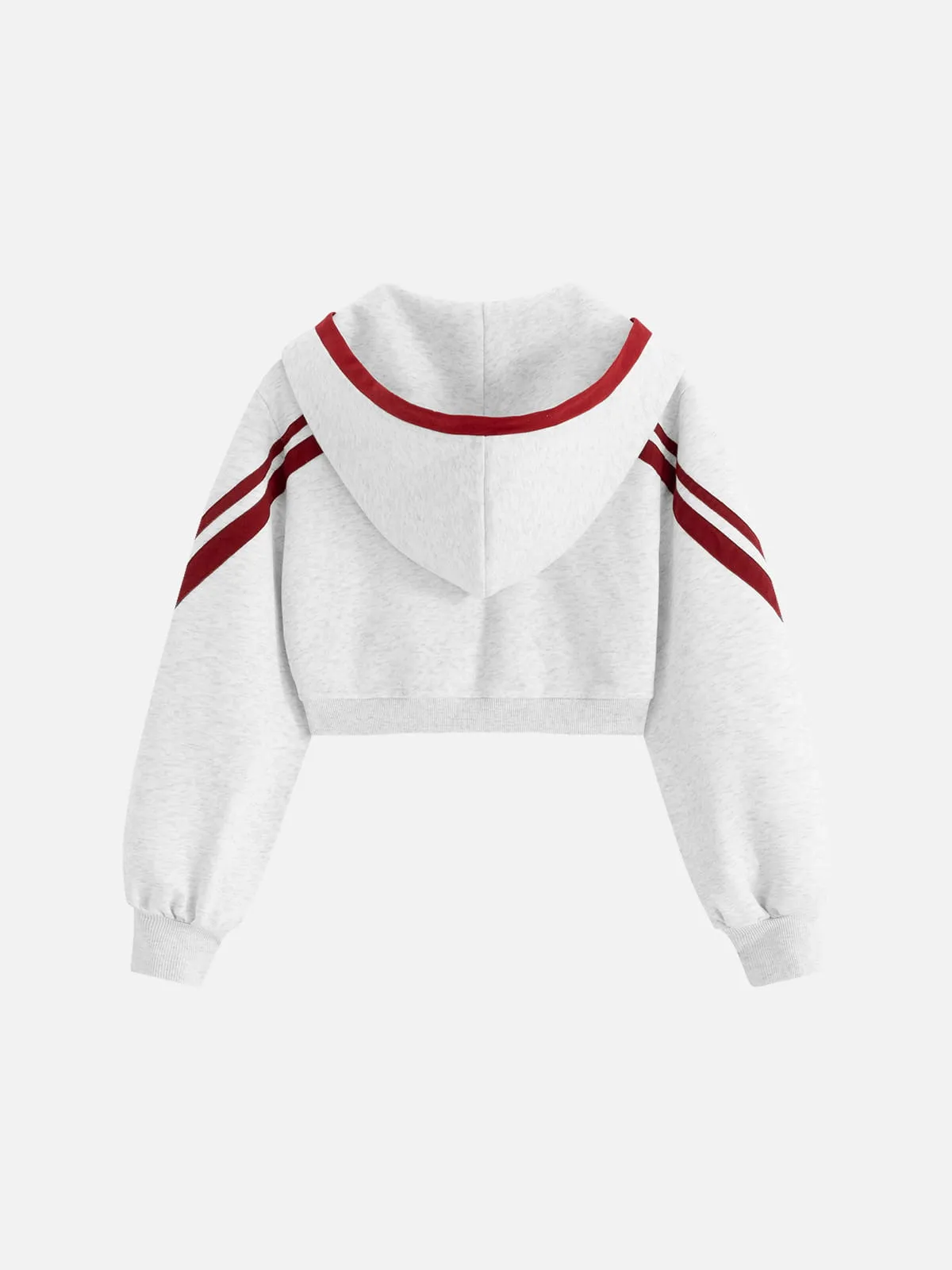 Aelfric Eden Cropped Contrast Stripe Zip Up Hoodie sold by Aelfric Eden product image thumbnail 2