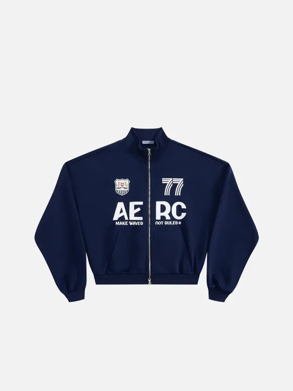 Aelfric Eden Boxy Racing 77 Zip Up Sweatshirt made by Aelfric Eden