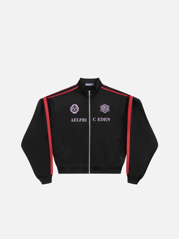 Aelfric Eden Boxy Contrast Stripe Zip Up Sweatshirt made by Aelfric Eden