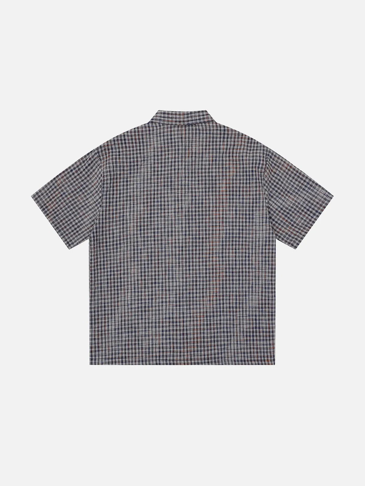 Aelfric Eden Metal Eyelet Plaid Short Sleeve Shirt sold by Aelfric Eden product image thumbnail 3