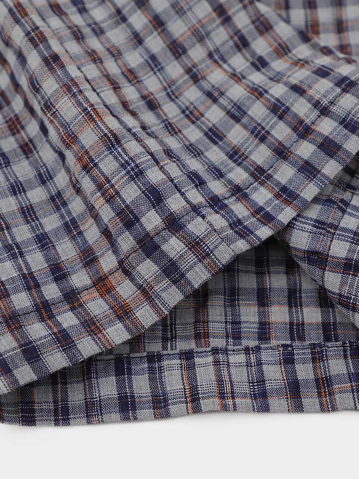 Aelfric Eden Metal Eyelet Plaid Short Sleeve Shirt sold by Aelfric Eden product image thumbnail 5