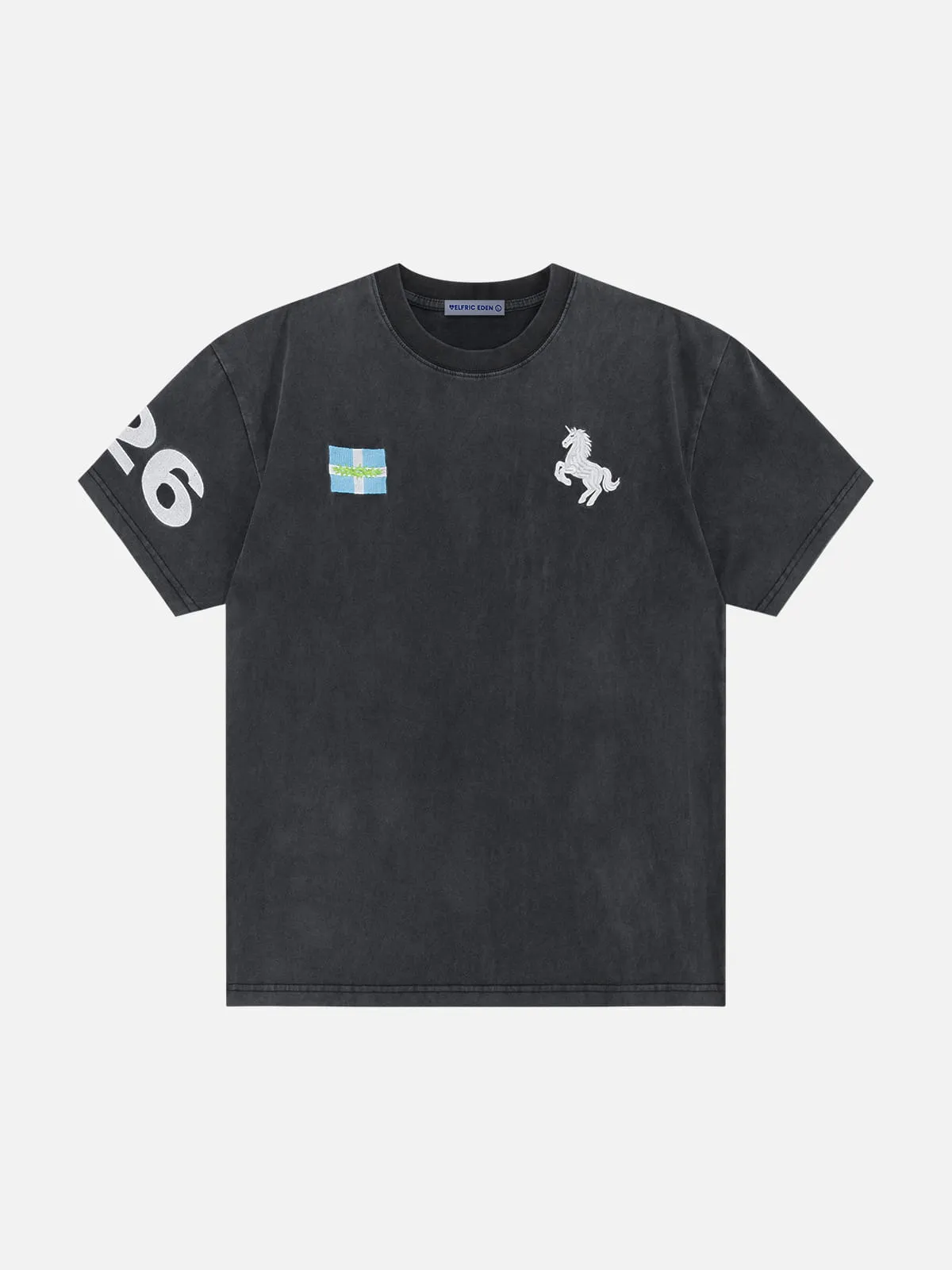 Aelfric Eden Washed Horse Embroidered Tee sold by Aelfric Eden