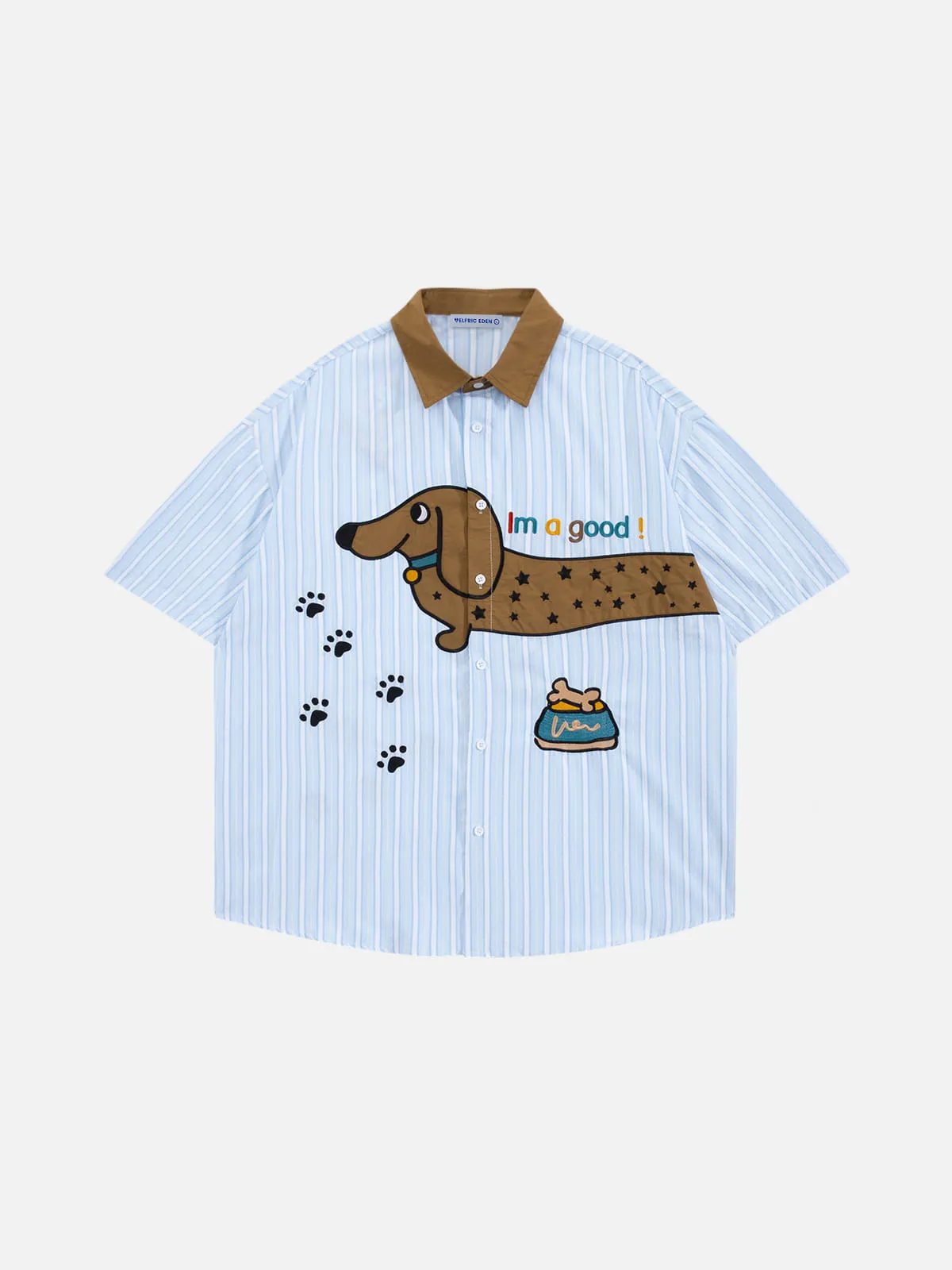 Aelfric Eden Embroidery Dachshund Short Sleeve Shirt sold by Aelfric Eden