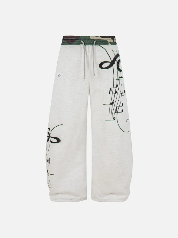 Aelfric Eden CAMO Waist Baggy Barrel Sweatpants made by Aelfric Eden