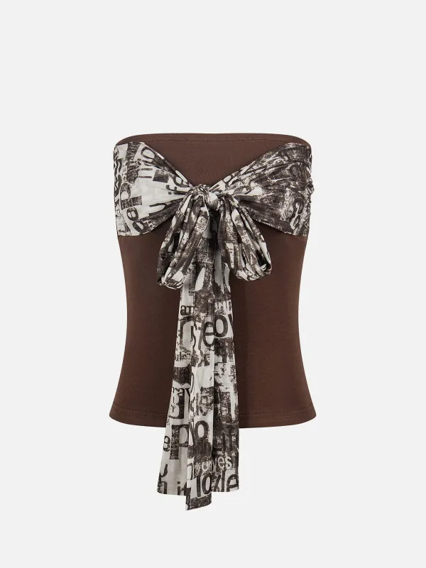 Aelfric Eden Contrast Bow Tube Top made by Aelfric Eden