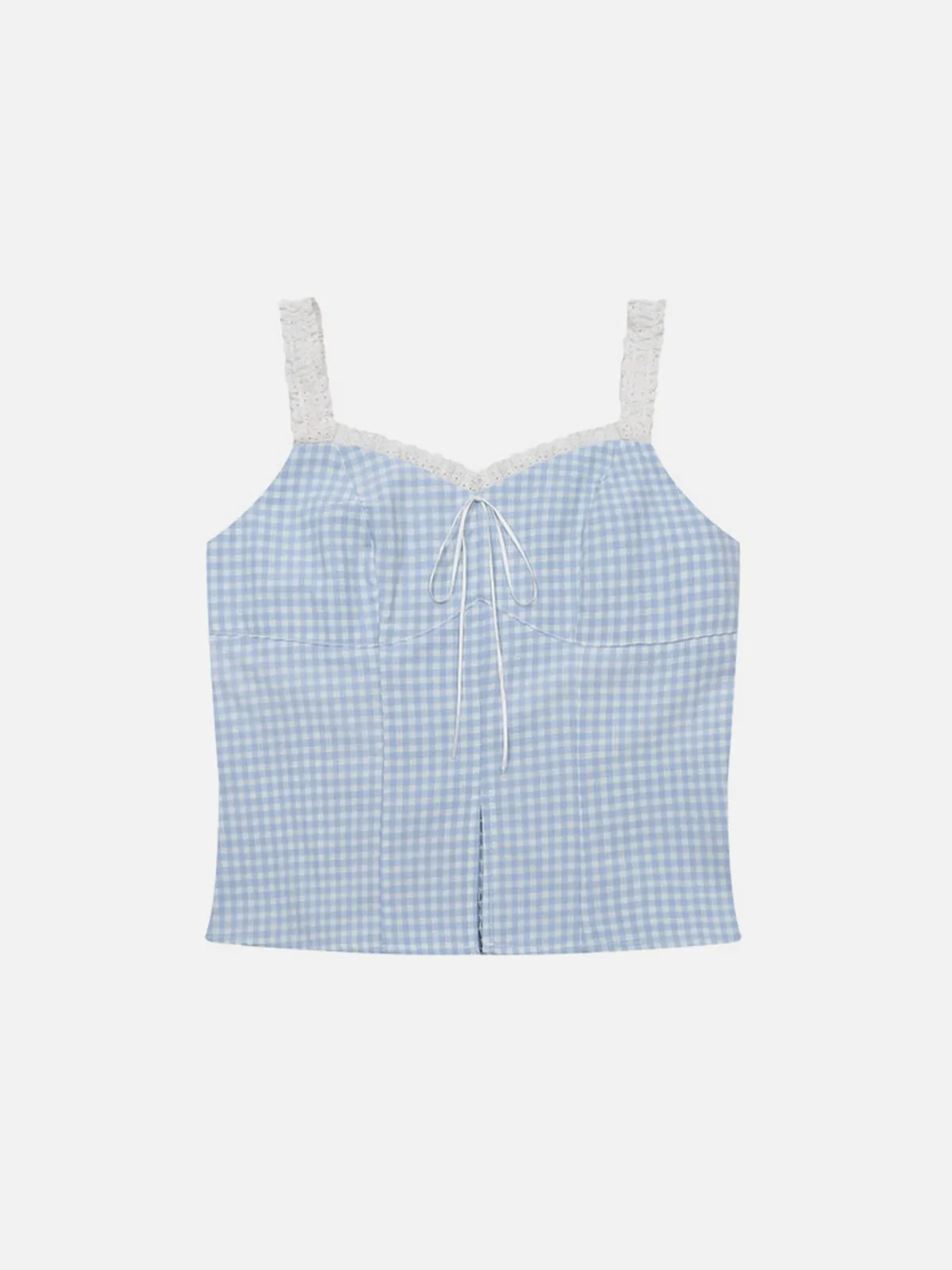 Aelfric Eden Lace Trim Gingham Cami Top sold by Aelfric Eden