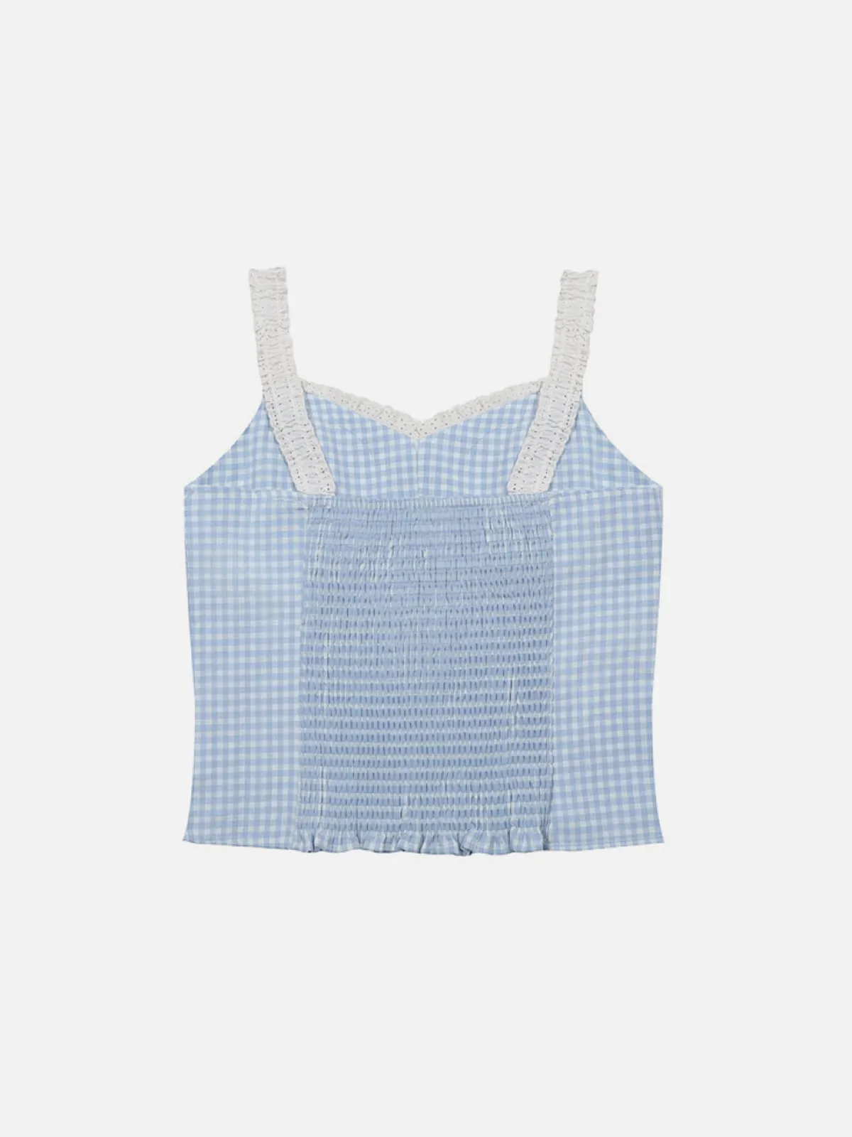 Aelfric Eden Lace Trim Gingham Cami Top sold by Aelfric Eden product image thumbnail 2
