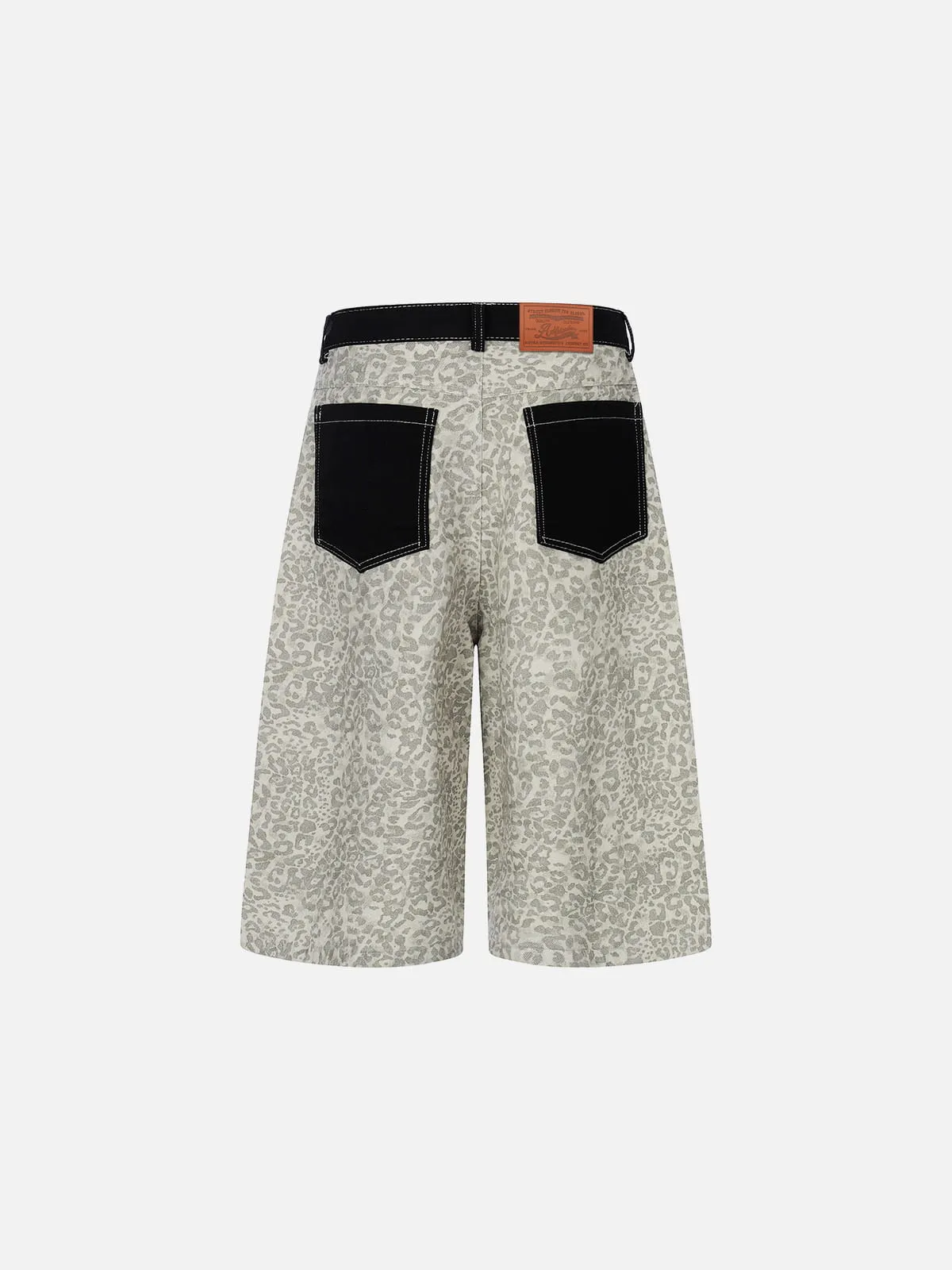 Aelfric Eden Leopard Panel Longline Jorts sold by Aelfric Eden product image thumbnail 2