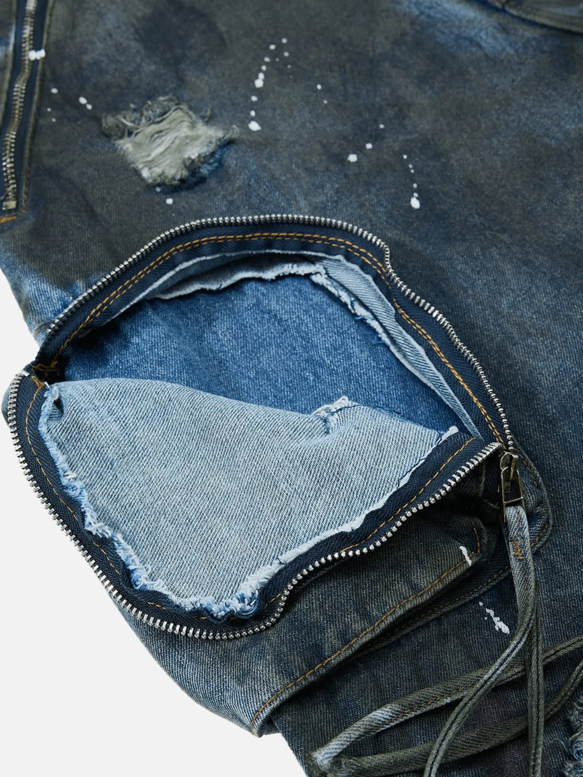 Aelfric Eden Multi Pocket Distressed Jeans sold by Aelfric Eden product image thumbnail 3