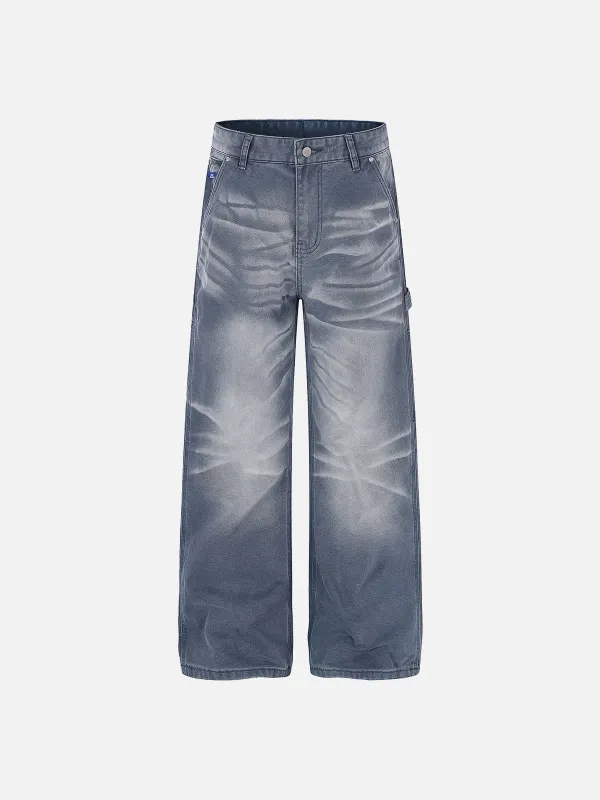 Aelfric Eden Whiskering Washed Jeans made by Aelfric Eden