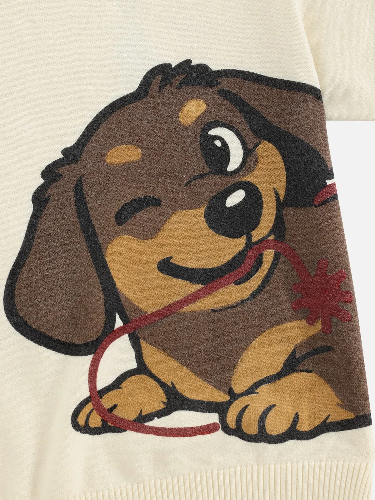 Aelfric Eden Boxy Dachshund Knit Tee sold by Aelfric Eden product image thumbnail 3