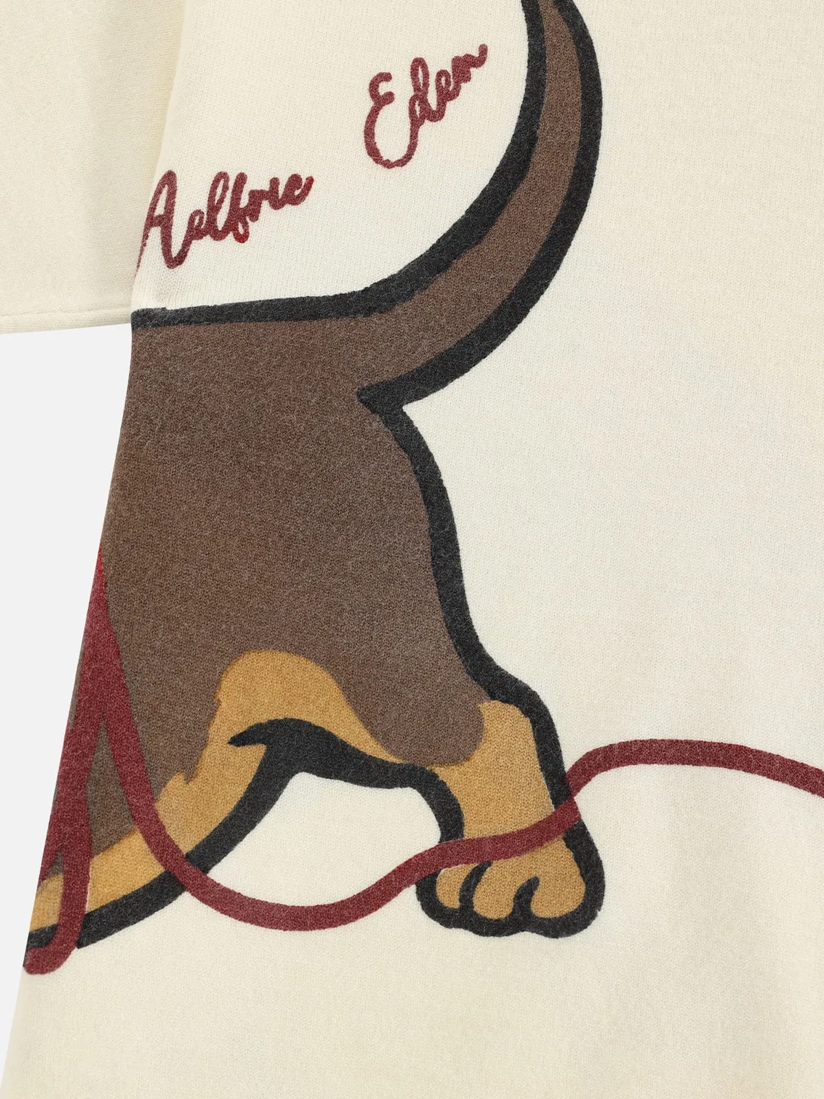 Aelfric Eden Boxy Dachshund Knit Tee sold by Aelfric Eden product image thumbnail 4