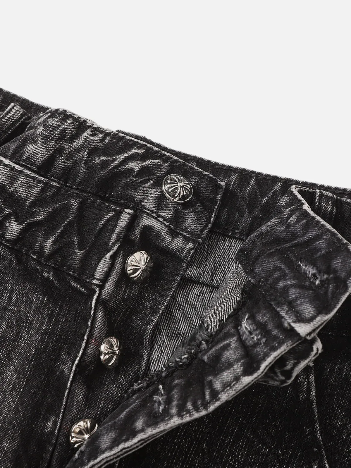 Aelfric Eden Double Waist Studded Bootcut Jeans sold by Aelfric Eden product image thumbnail 3
