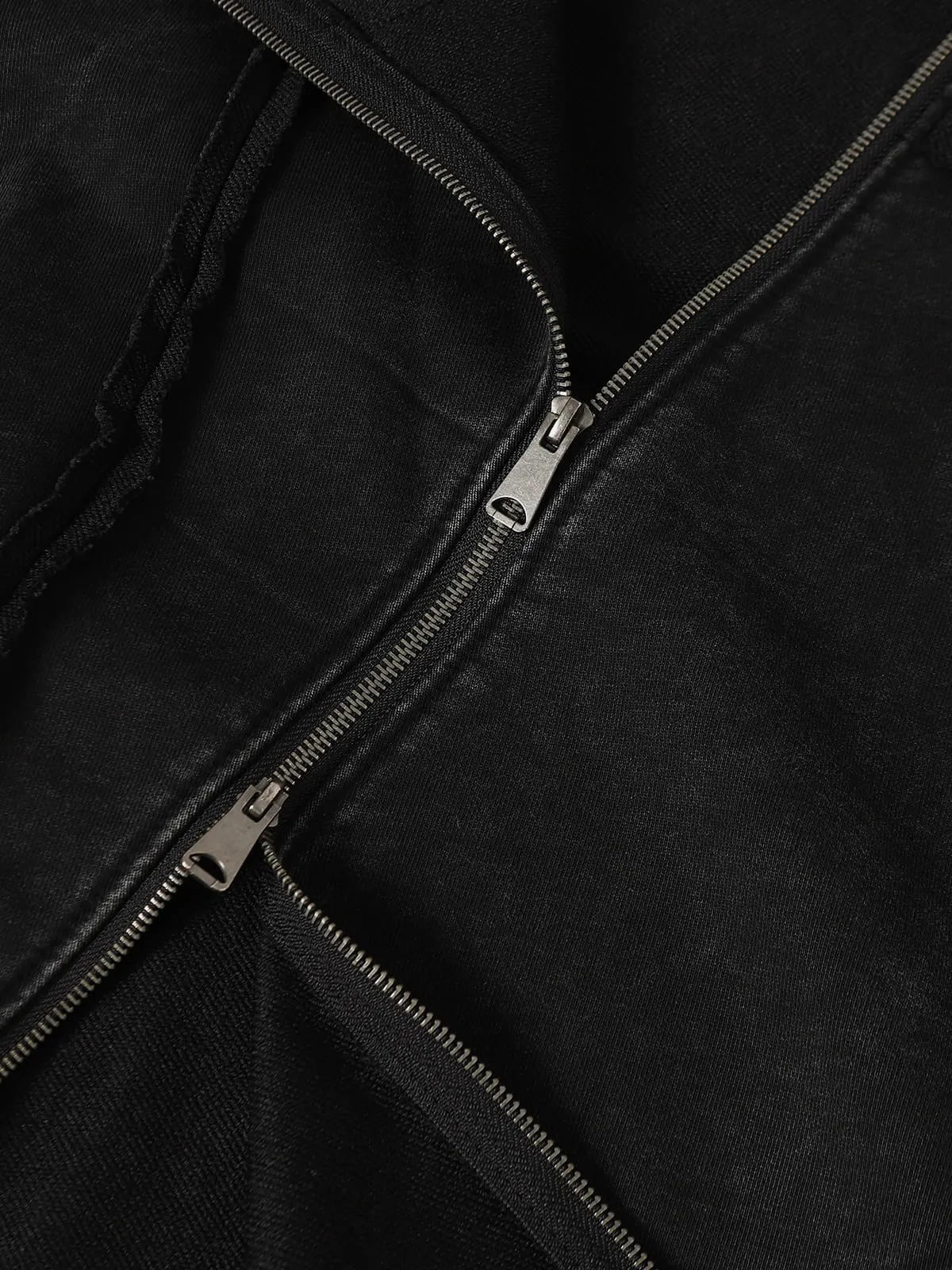 Aelfric Eden Washed Asymmetric Zip Up Hoodie sold by Aelfric Eden product image thumbnail 5