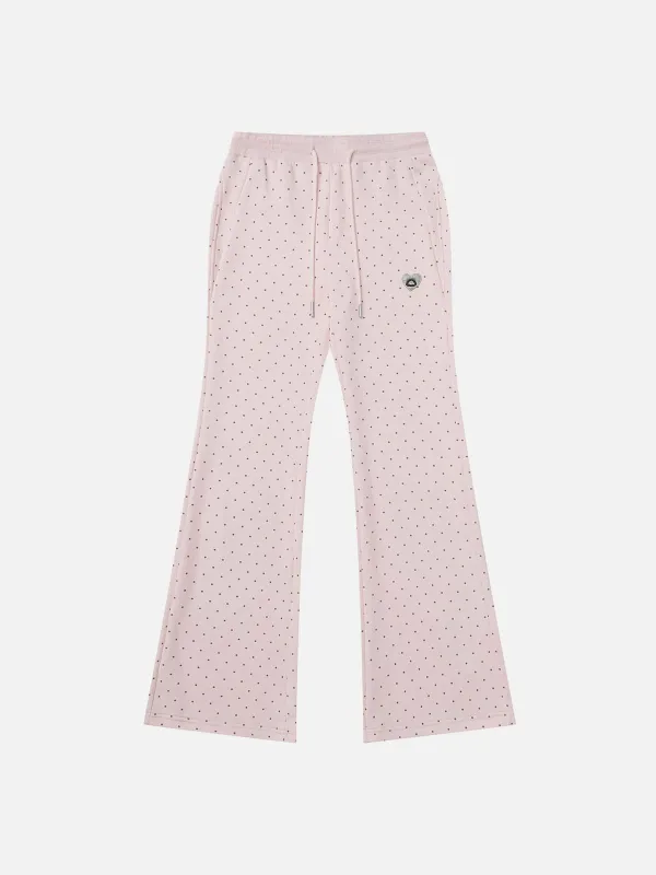 Aelfric Eden Polka Dot Bootcut Sweatpants made by Aelfric Eden