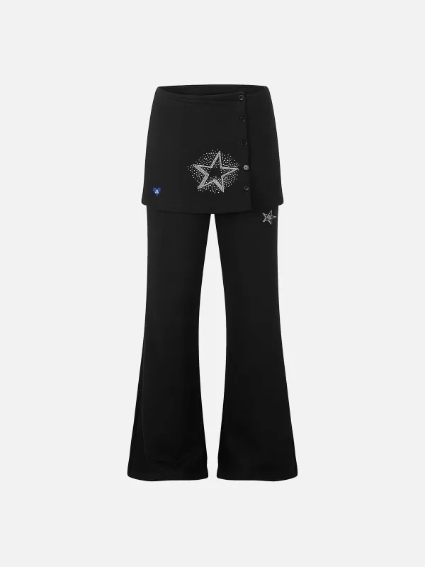 Aelfric Eden Rhinestone Star Skirt Bootcut Pants made by Aelfric Eden