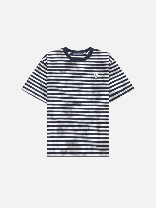 Aelfric Eden Distressed Stripe Tee made by Aelfric Eden