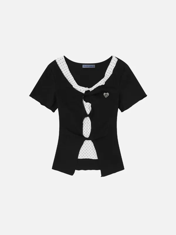 Aelfric Eden Polka Dot Layered Tee made by Aelfric Eden