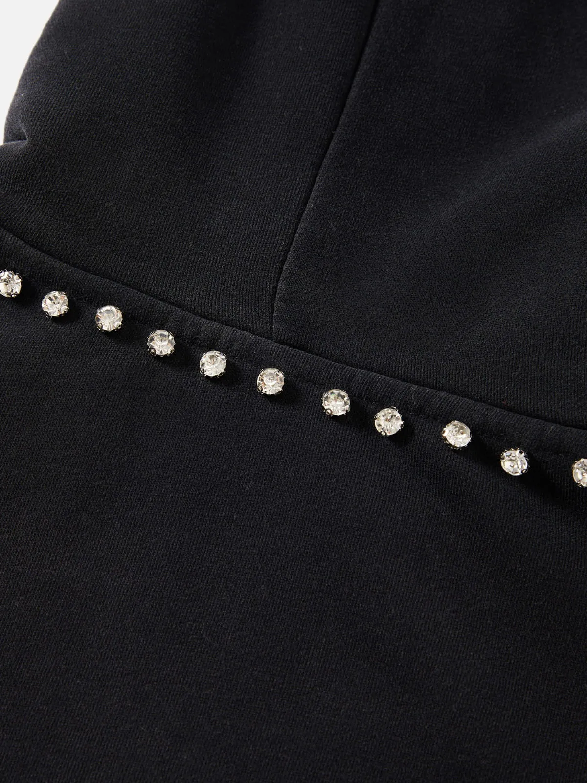 Aelfric Eden Distressed Rhinestone Zip Up Hoodie sold by Aelfric Eden product image thumbnail 5