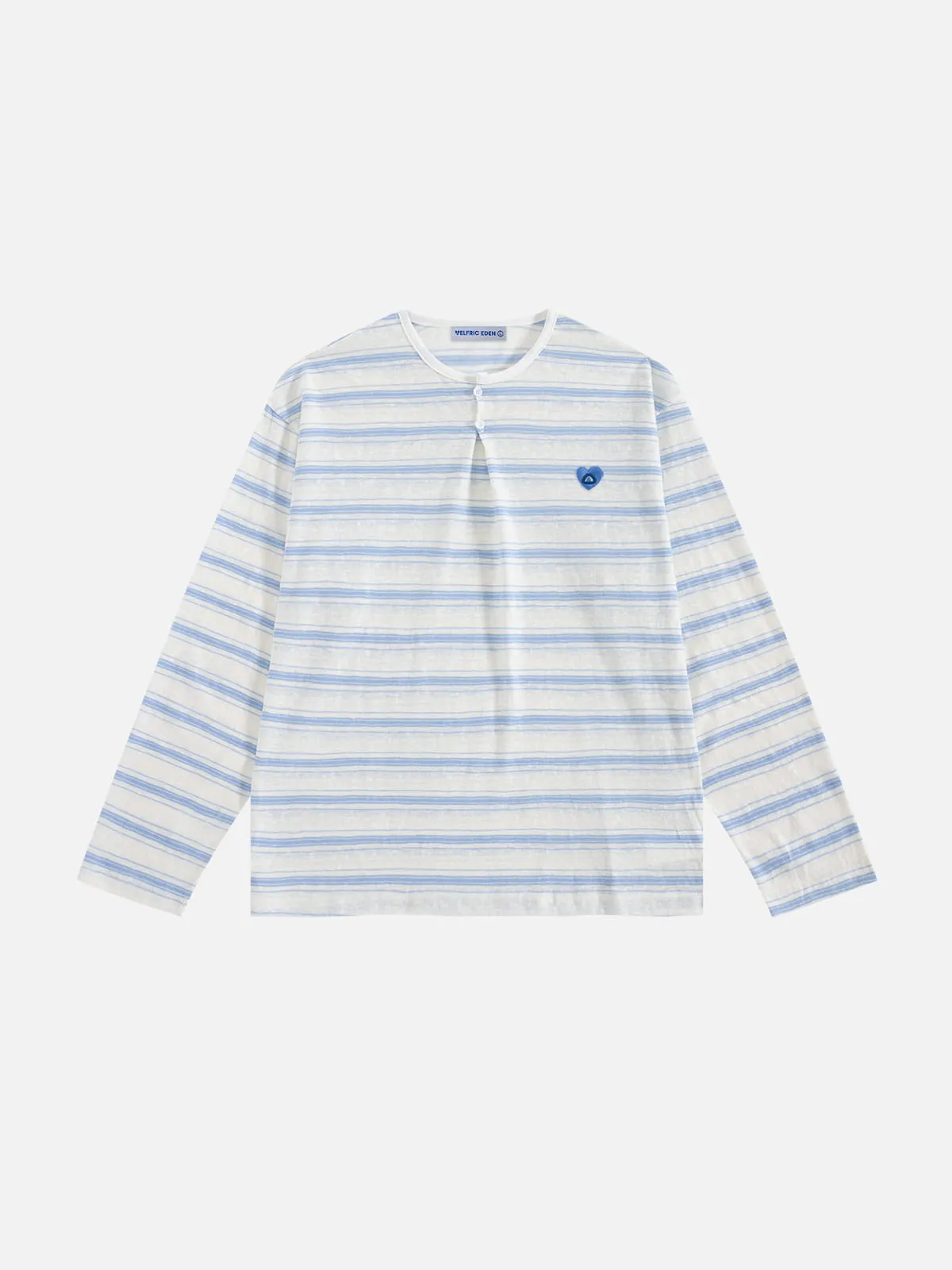 Aelfric Eden Striped Henley Long Sleeve Tee sold by Aelfric Eden