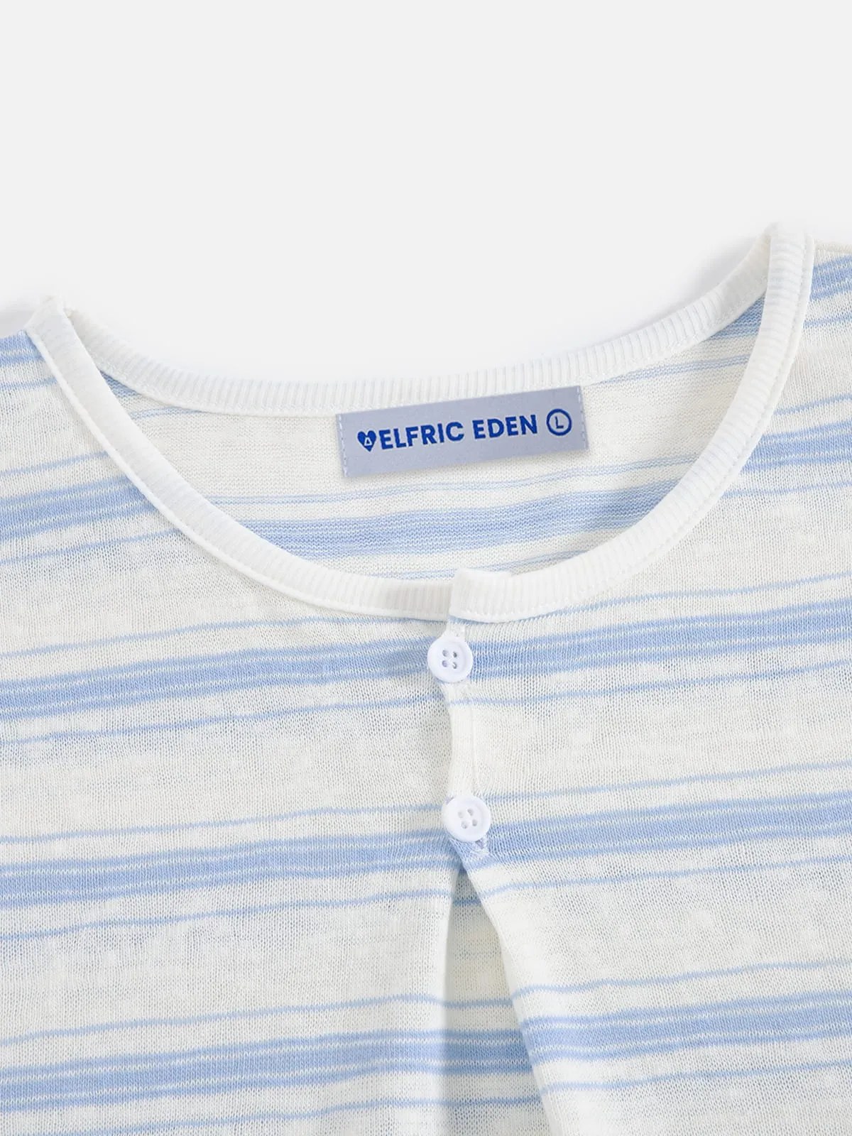 Aelfric Eden Striped Henley Long Sleeve Tee sold by Aelfric Eden product image thumbnail 3