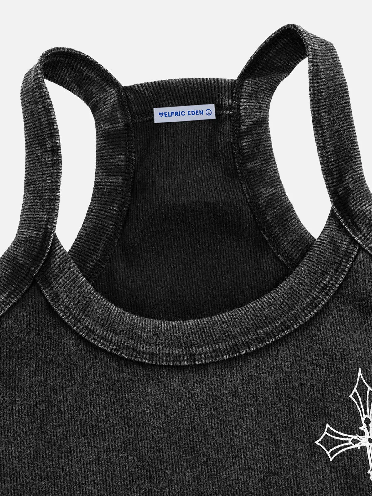 Aelfric Eden Cross Graphic Washed Tank Top sold by Aelfric Eden product image thumbnail 3