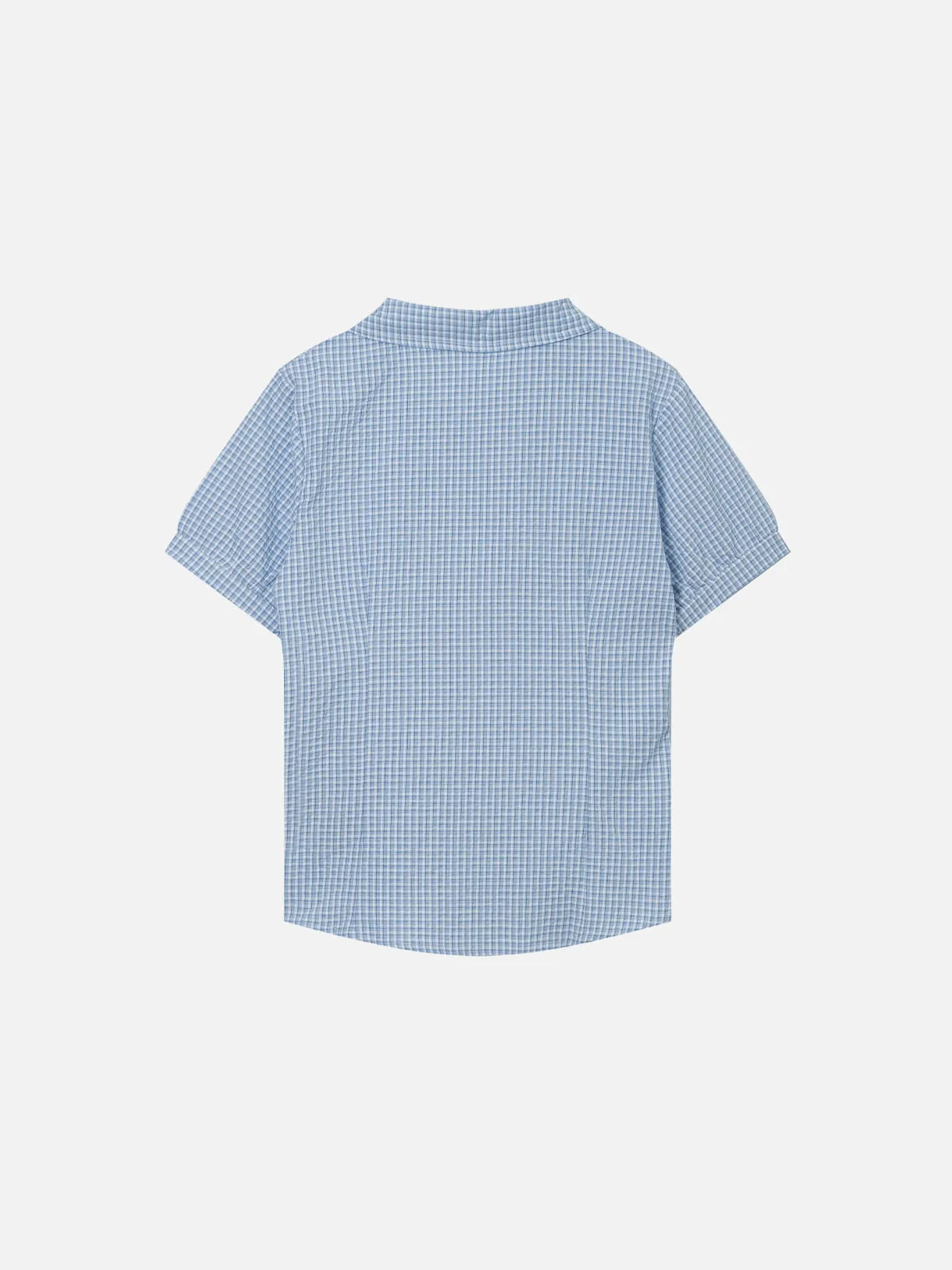 Aelfric Eden Embroidered Plaid Short Sleeve Shirt sold by Aelfric Eden product image thumbnail 2