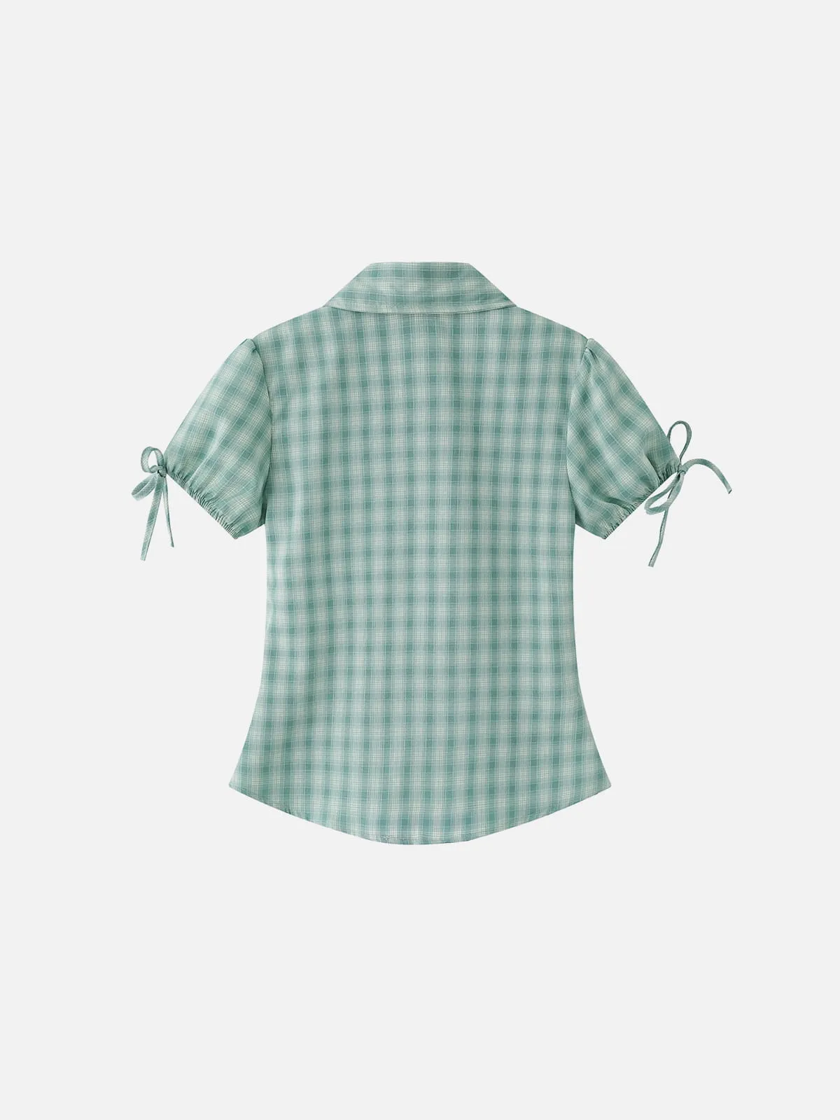 Aelfric Eden Plaid Cat Short Sleeve Shirt sold by Aelfric Eden product image thumbnail 2