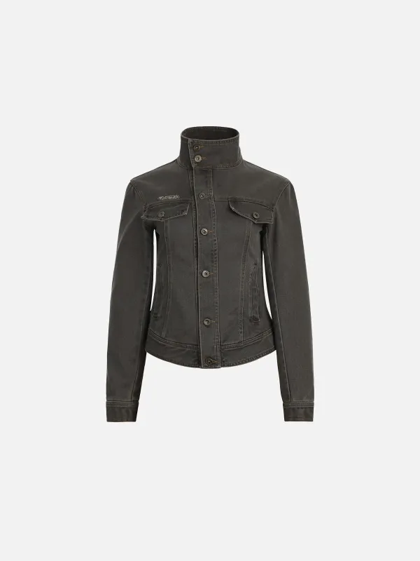 Aelfric Eden Stand Collar Denim Jacket made by Aelfric Eden