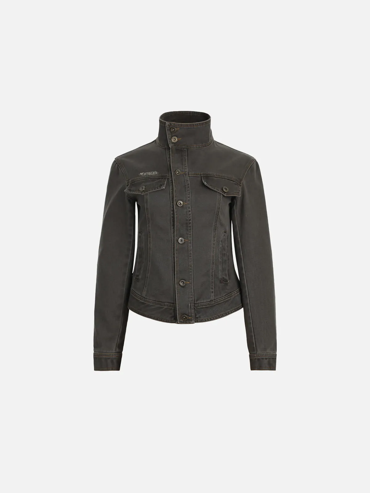 Aelfric Eden Stand Collar Denim Jacket sold by Aelfric Eden