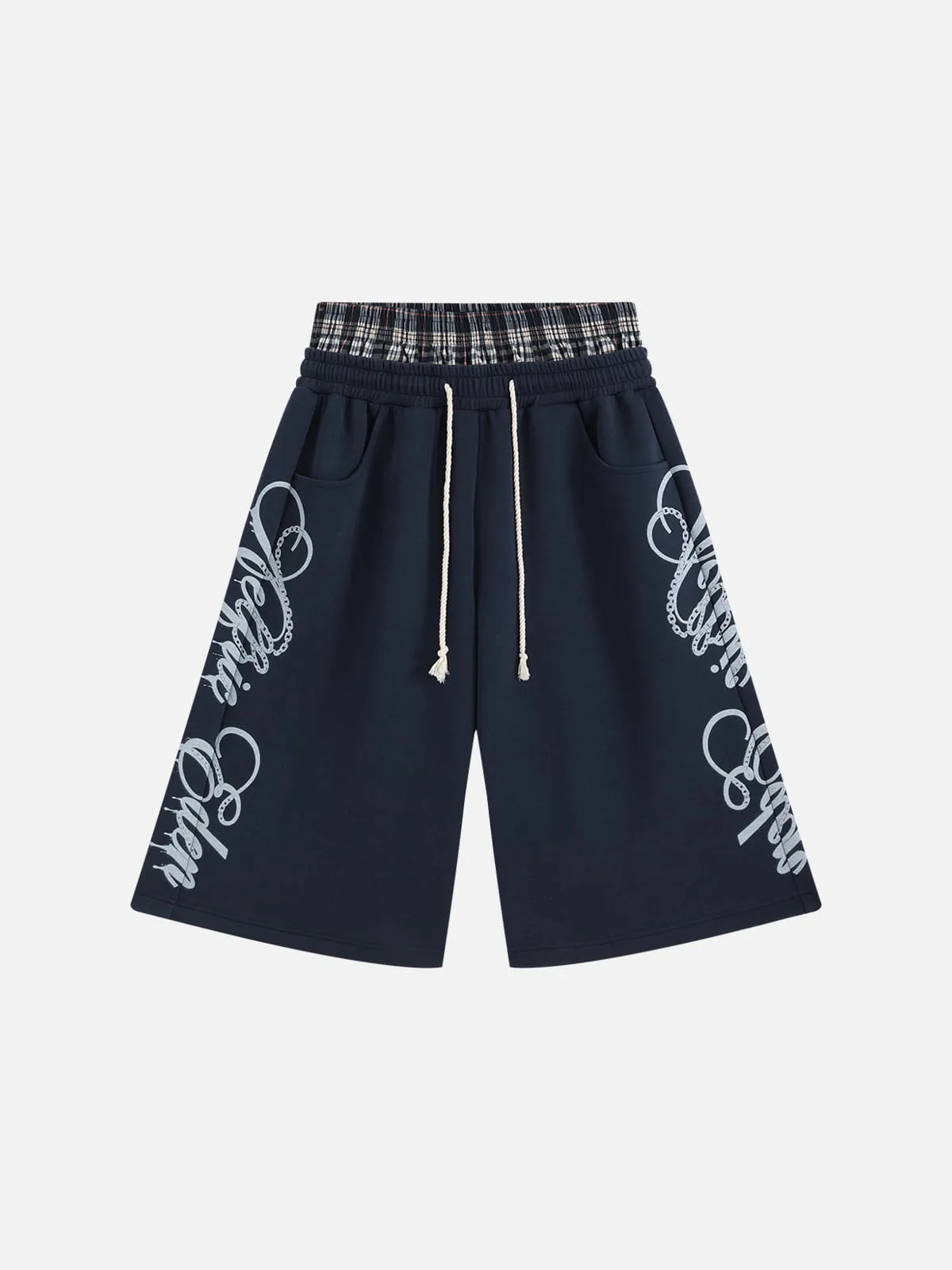 Aelfric Eden Double Waist Script Longline Shorts sold by Aelfric Eden product image thumbnail 4