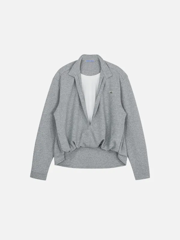 Aelfric Eden Deep V-Neck Layered Sweatshirt made by Aelfric Eden