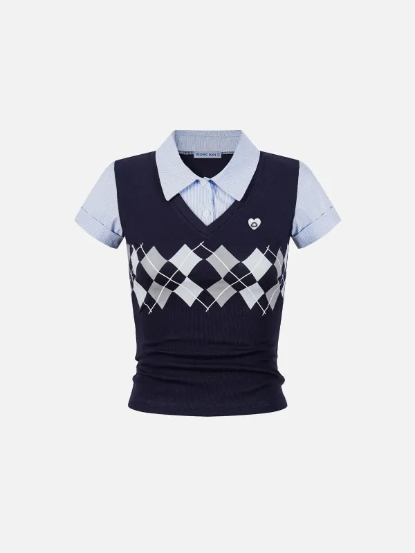 Aelfric Eden Layered Short Sleeve Shirt made by Aelfric Eden