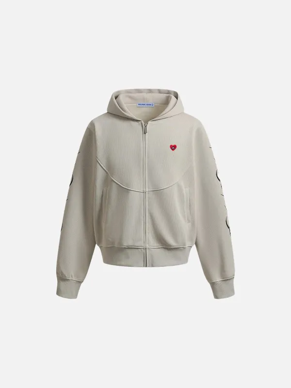 Aelfric Eden Thorn Print Zip Up Hoodie made by Aelfric Eden